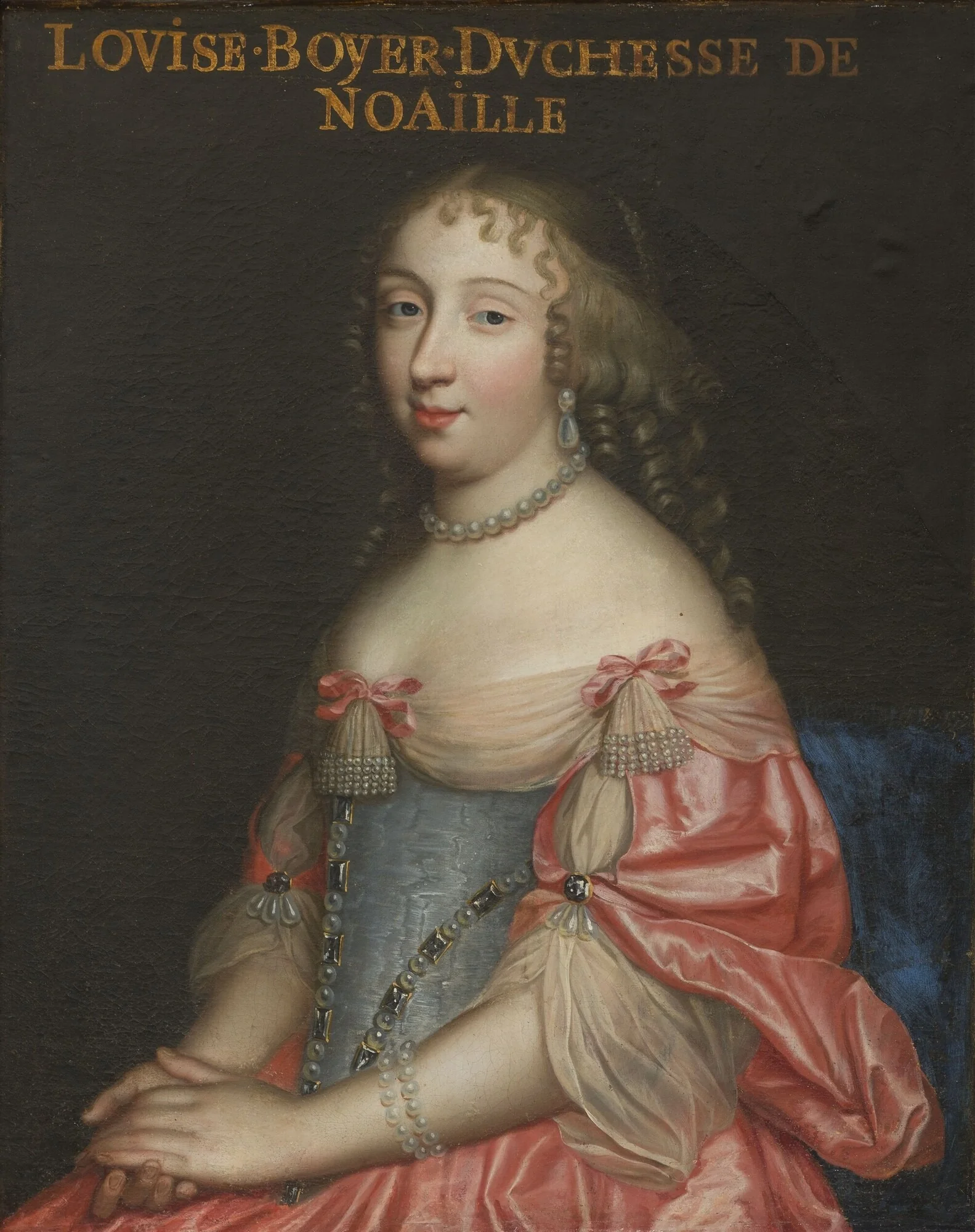 Louise Boyer, Duchess of Noailles (1632-1697), detail