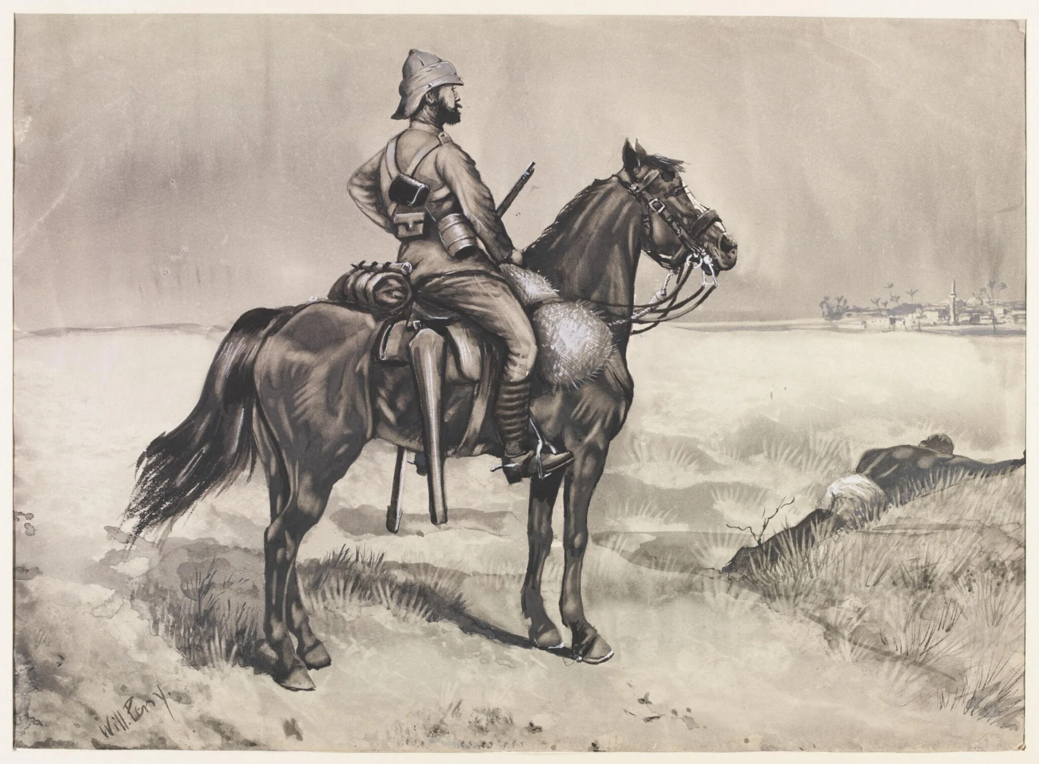 19th Hussars - Vedette at Metemneh 1885, detail