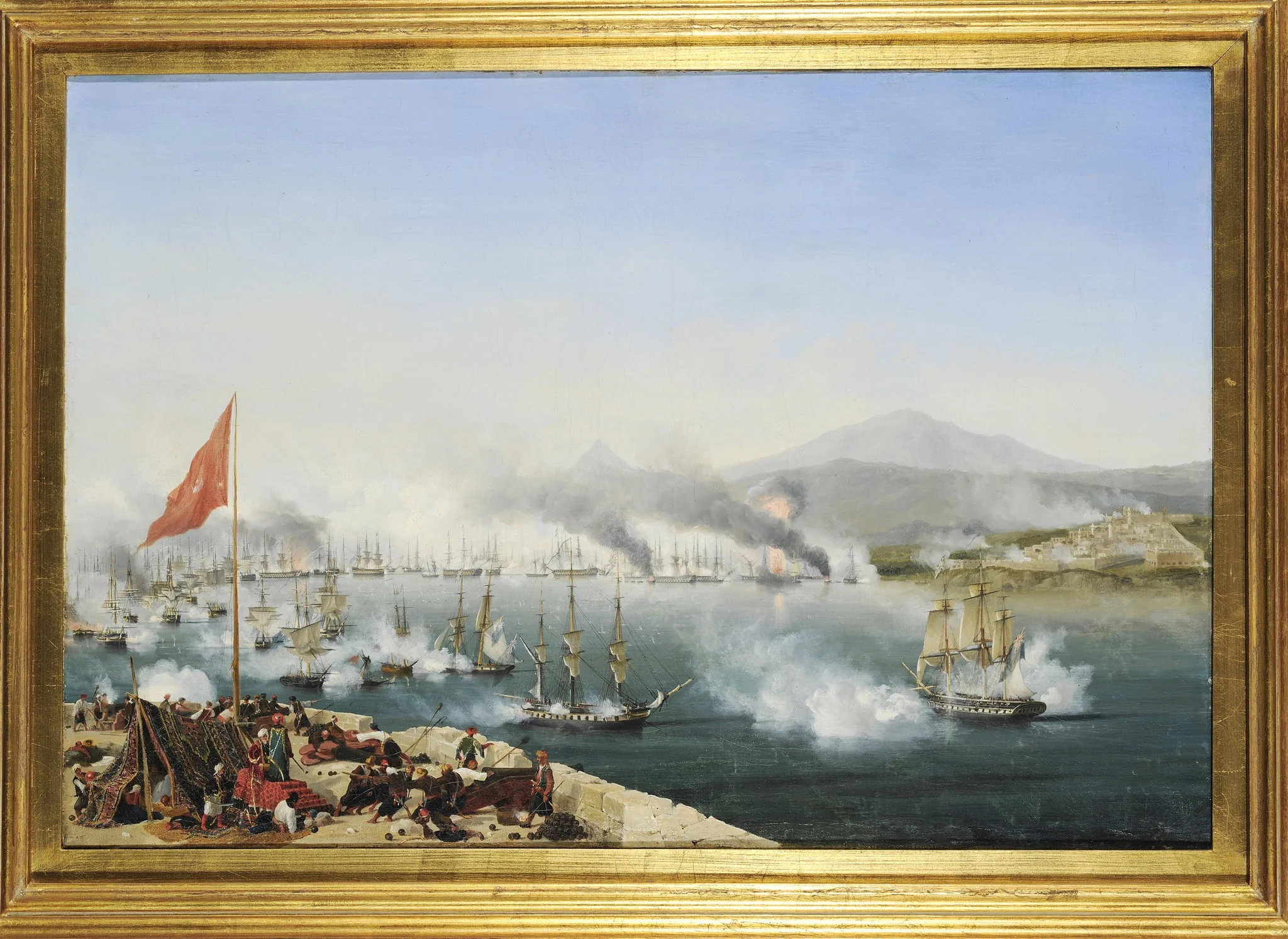 Η Ναυμαχία του Ναυαρίνου, detail