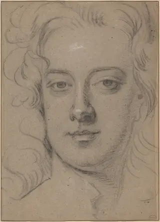 Anthony Henley, by Godfrey, Sir Kneller, chalk, 1694