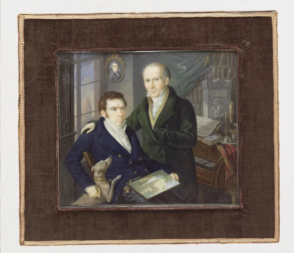 Joseph and Karl August von Klein, by Heinrich Franz Schalck, unspecified, 1810