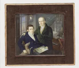Joseph and Karl August von Klein, by Heinrich Franz Schalck, unspecified, 1810