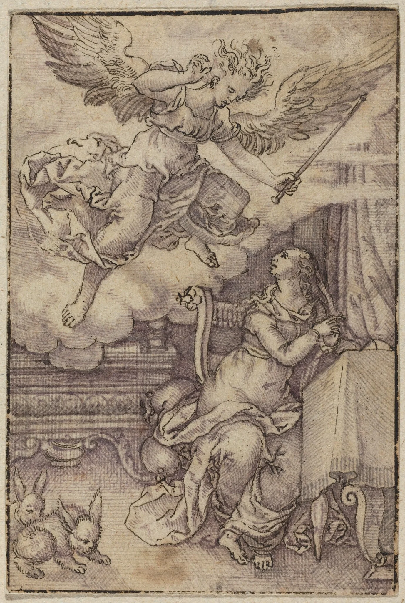 The Annunciation, detail