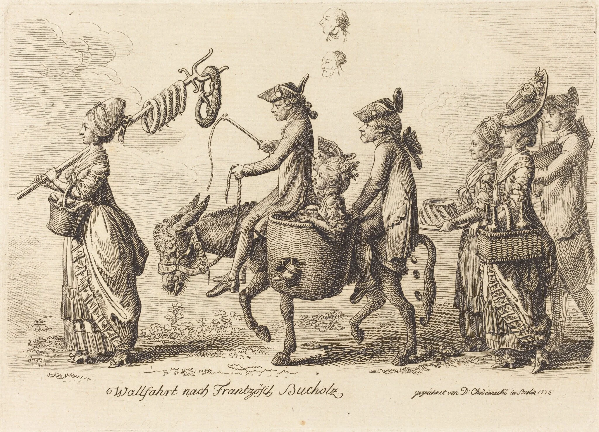 Wallfahrt nacht Frantzösch Bucholz (Pilgrimage to French Bucholz), detail