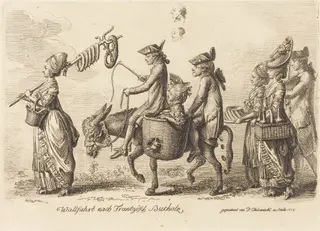 Wallfahrt nacht Frantzösch Bucholz (Pilgrimage to French Bucholz), by Daniel Nikolaus Chodowiecki, ink, 1775