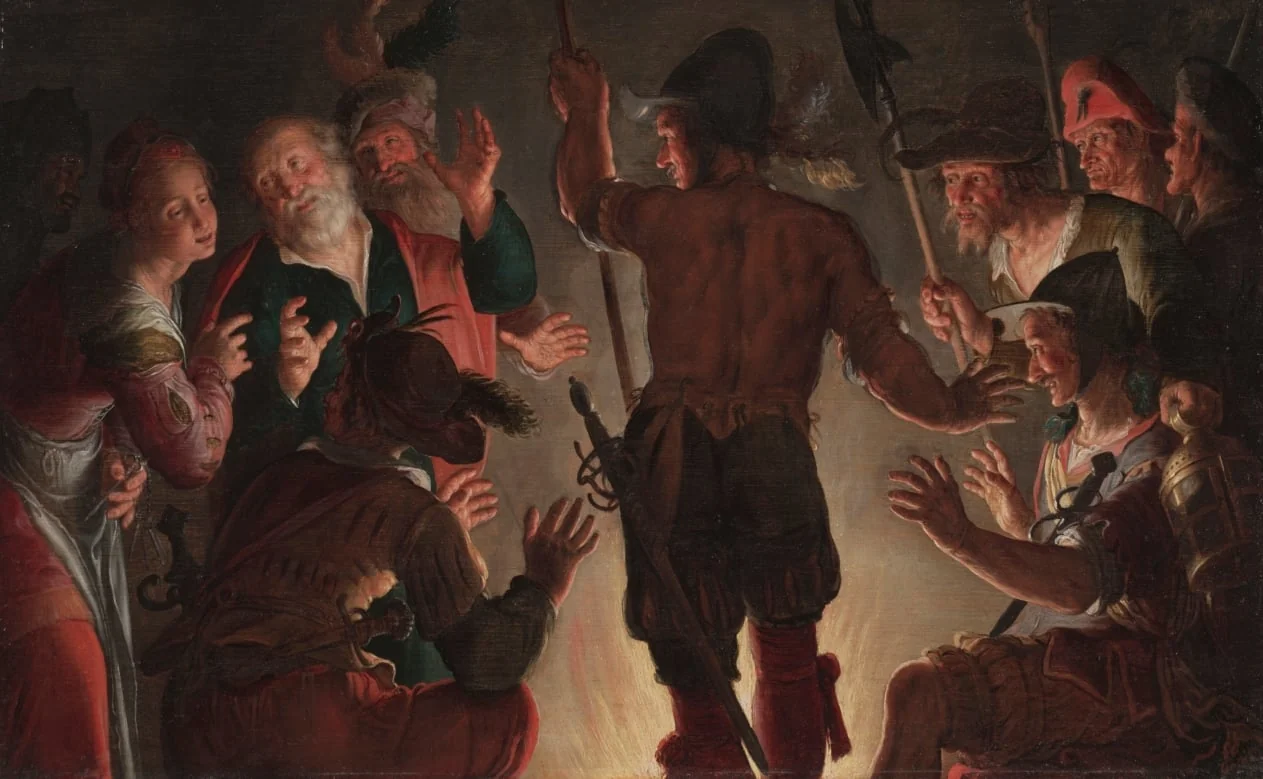 The Denial of Peter, detail