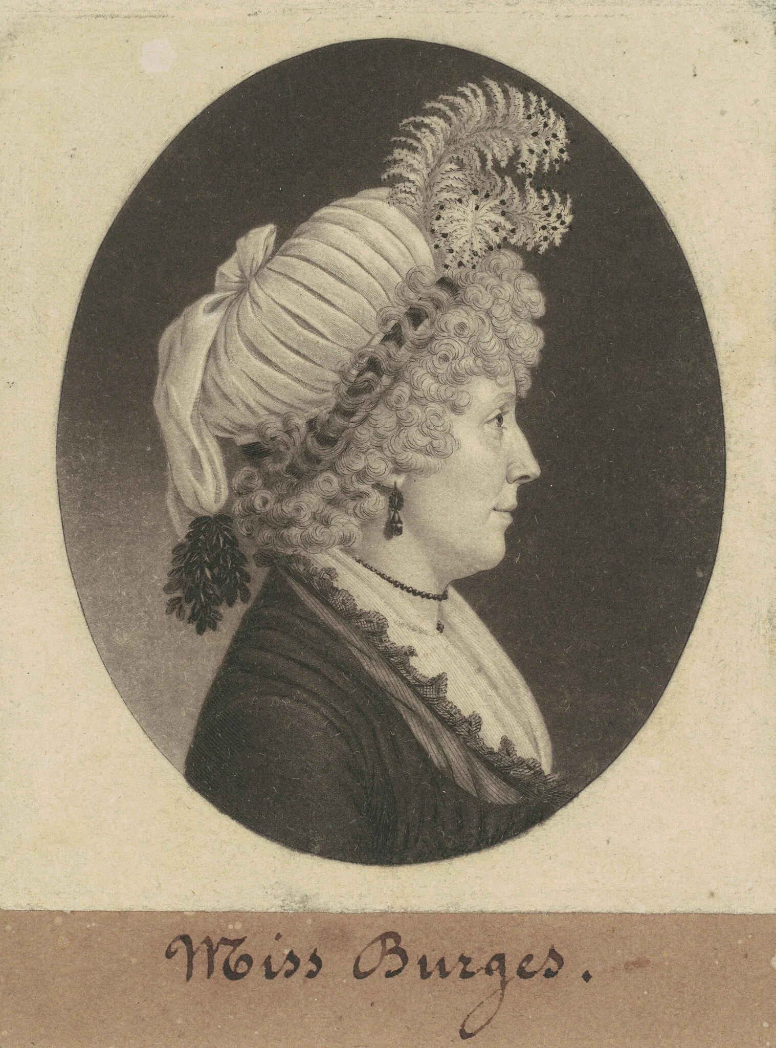 Miss Burges, detail