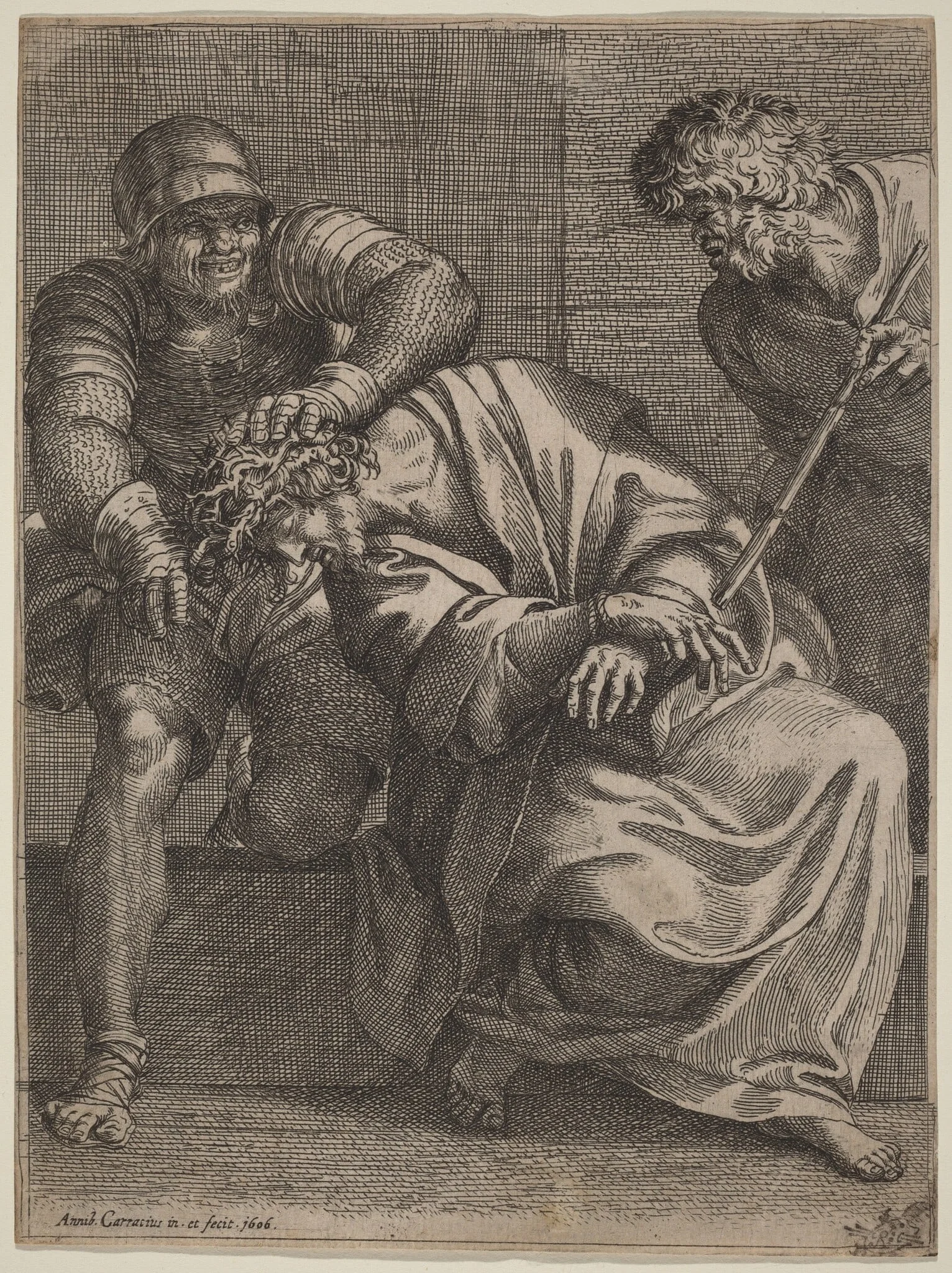 Christ Crowned with Thorns, detail