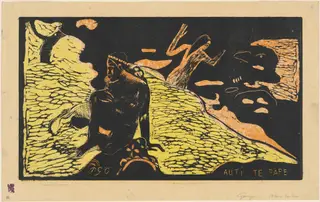 Auti te Pape (Women at the River), by Paul Gauguin, ink, 1894