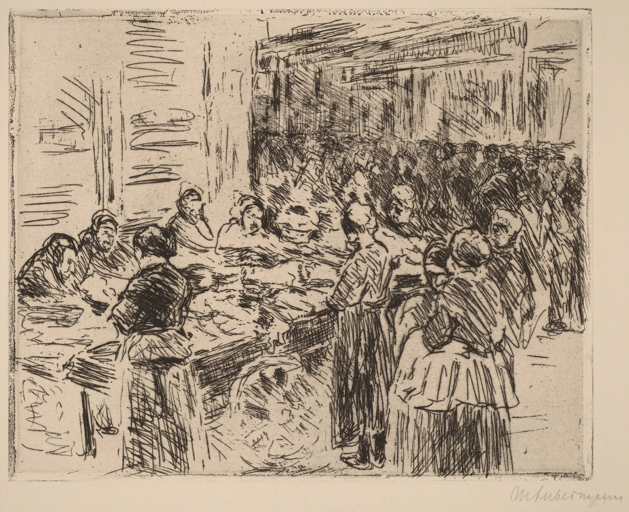 From the Jewish Quarter in Amsterdam: Fishmarket on the Street Corner, detail