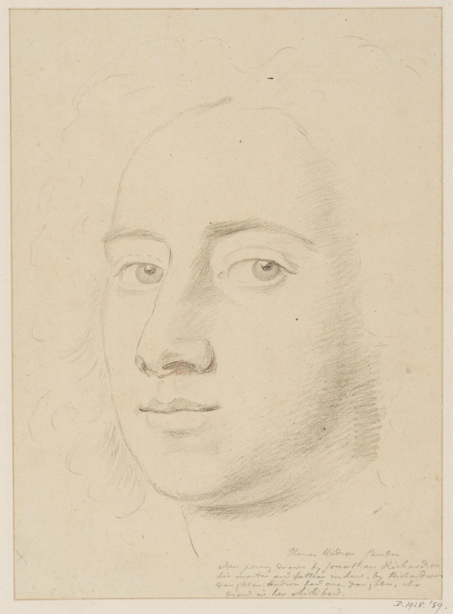 Portrait of Thomas Hudson, detail