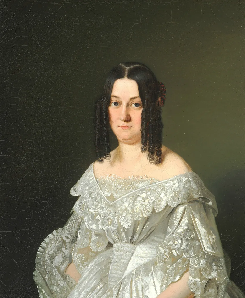 Emilie Benzon, née Lazar, by Emil Bærentzen, oil, 1843