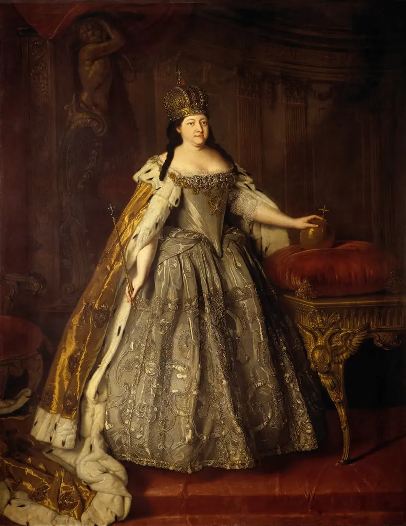 Portrait of Empress Anna Ioannovna, by Louis Caravaque, oil, 1730