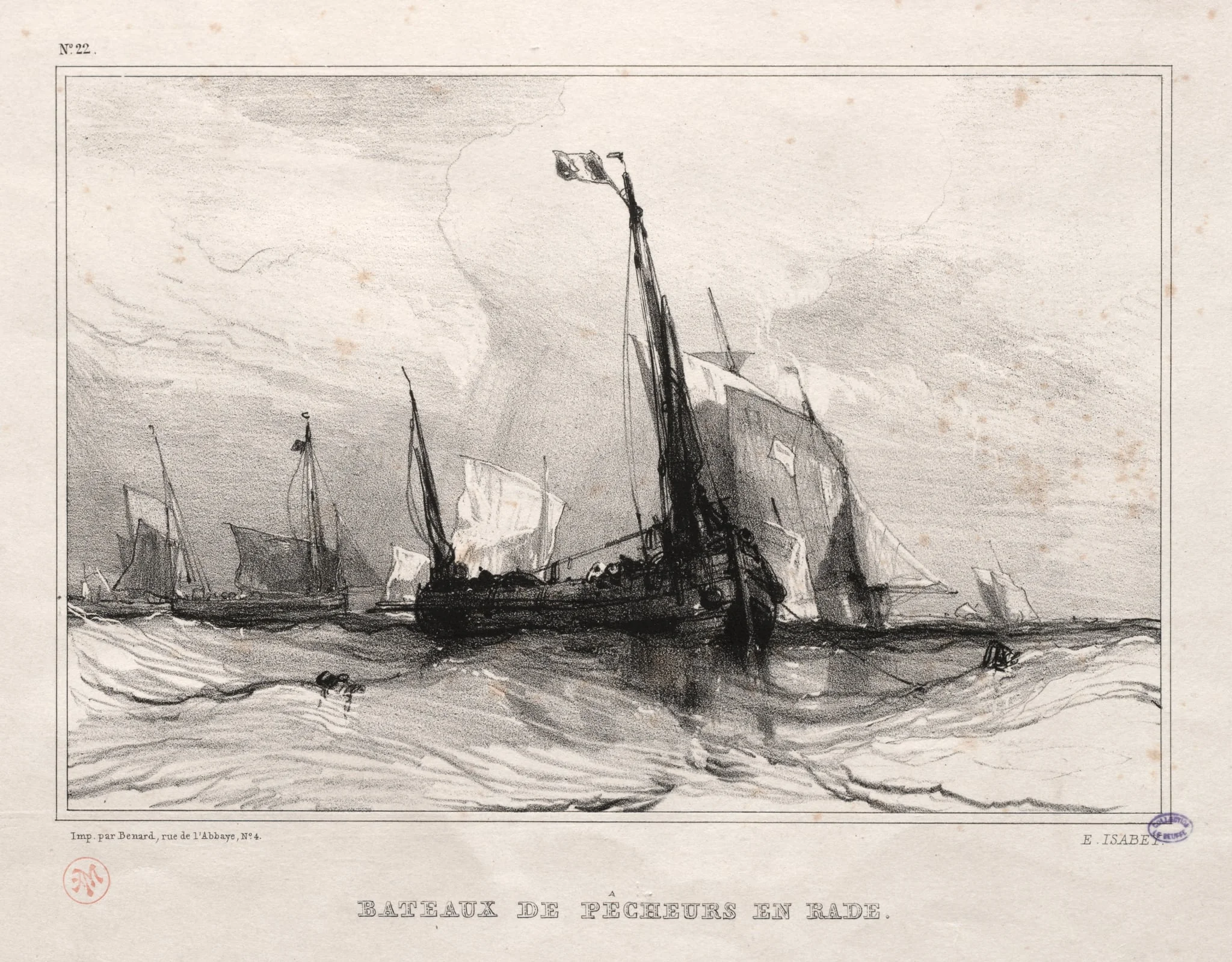 Fishing Boats at Anchor, detail