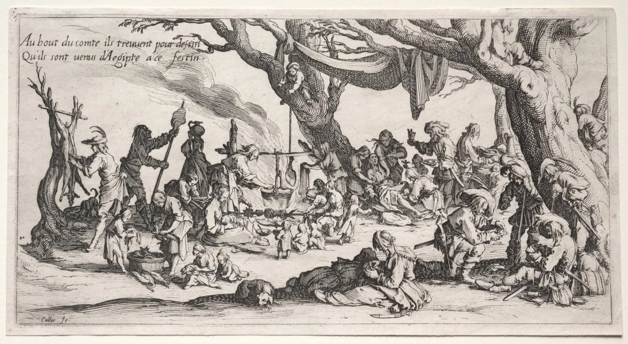 The Stopping Place: The Feast of the Bohemians, detail