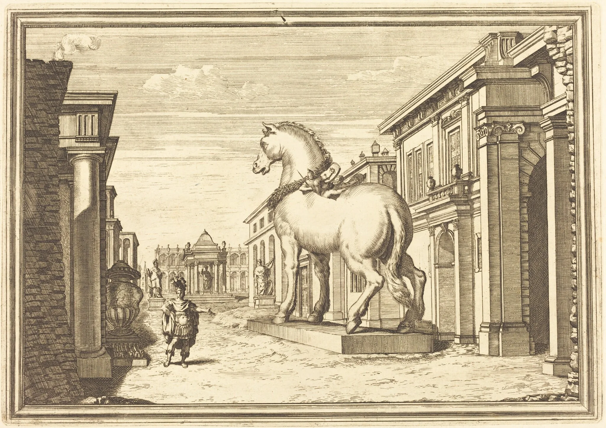 Il Greco in Troia: Plate 2, detail