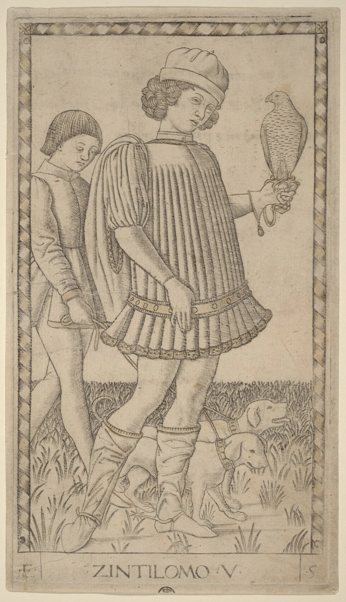 Zintilomo (Gentleman), detail