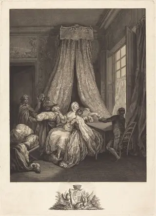 Le fruit de l'amour secret, by François Voyez, ink, 1776