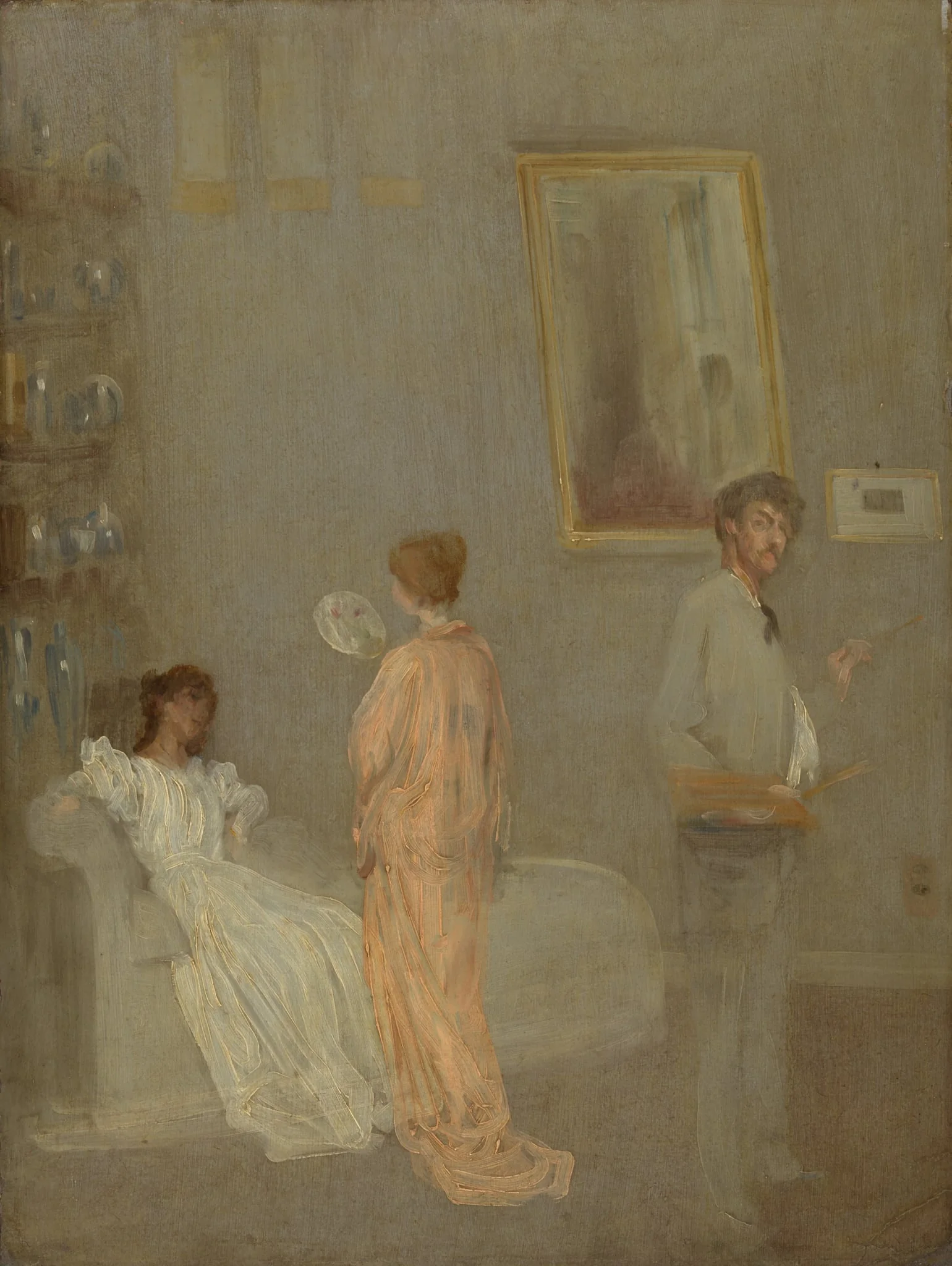 The Artist in His Studio, detail