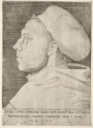Martin Luther, by Lucas Cranach the Elder, 1522