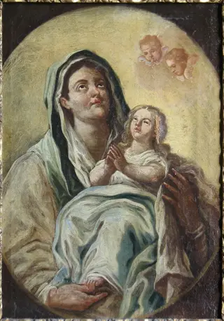 Fecioara Maria cu Pruncul Isus (în Reg. Inv.: Maria cu copilul Isus)