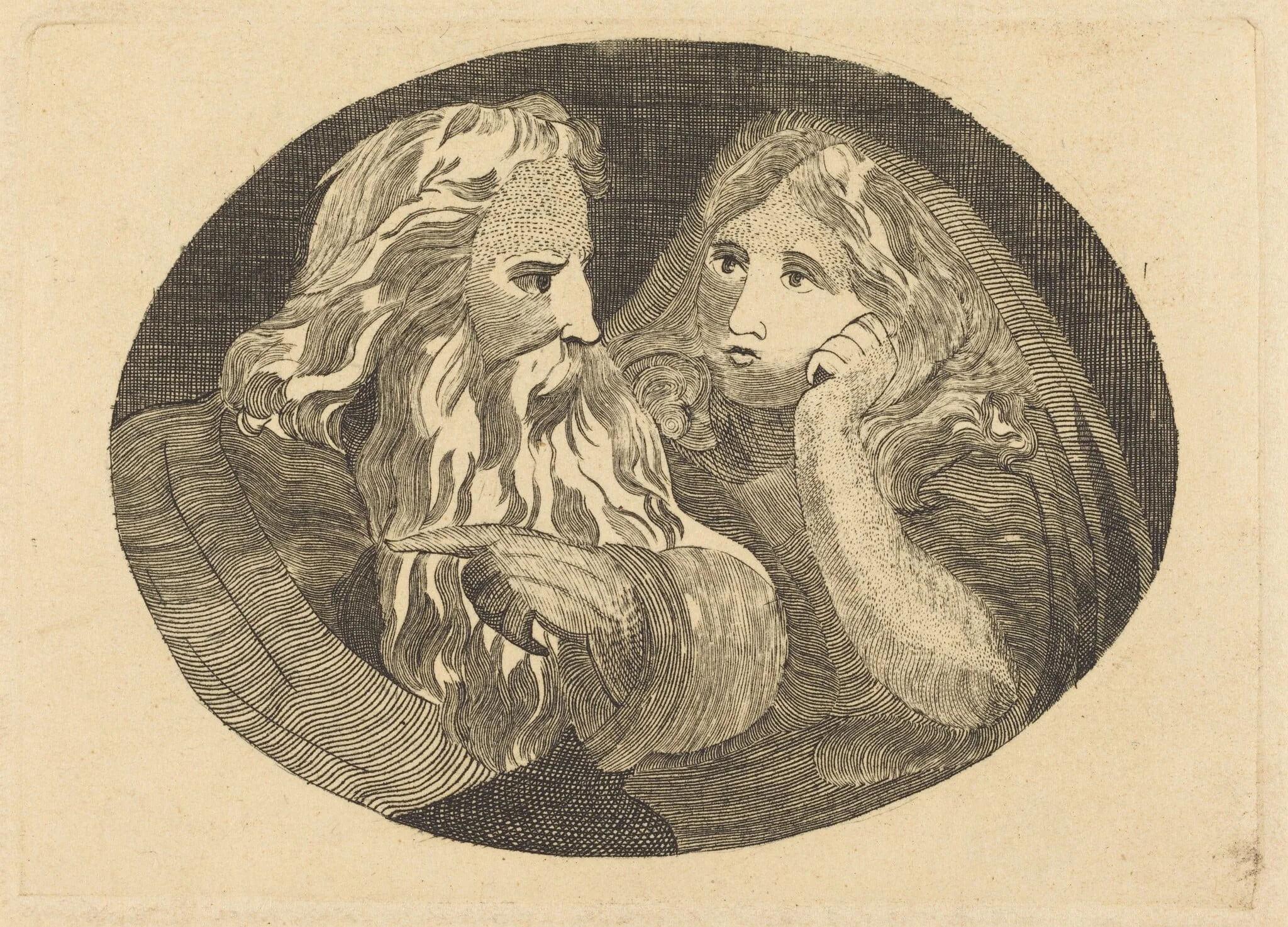 Lear and Cordelia, detail