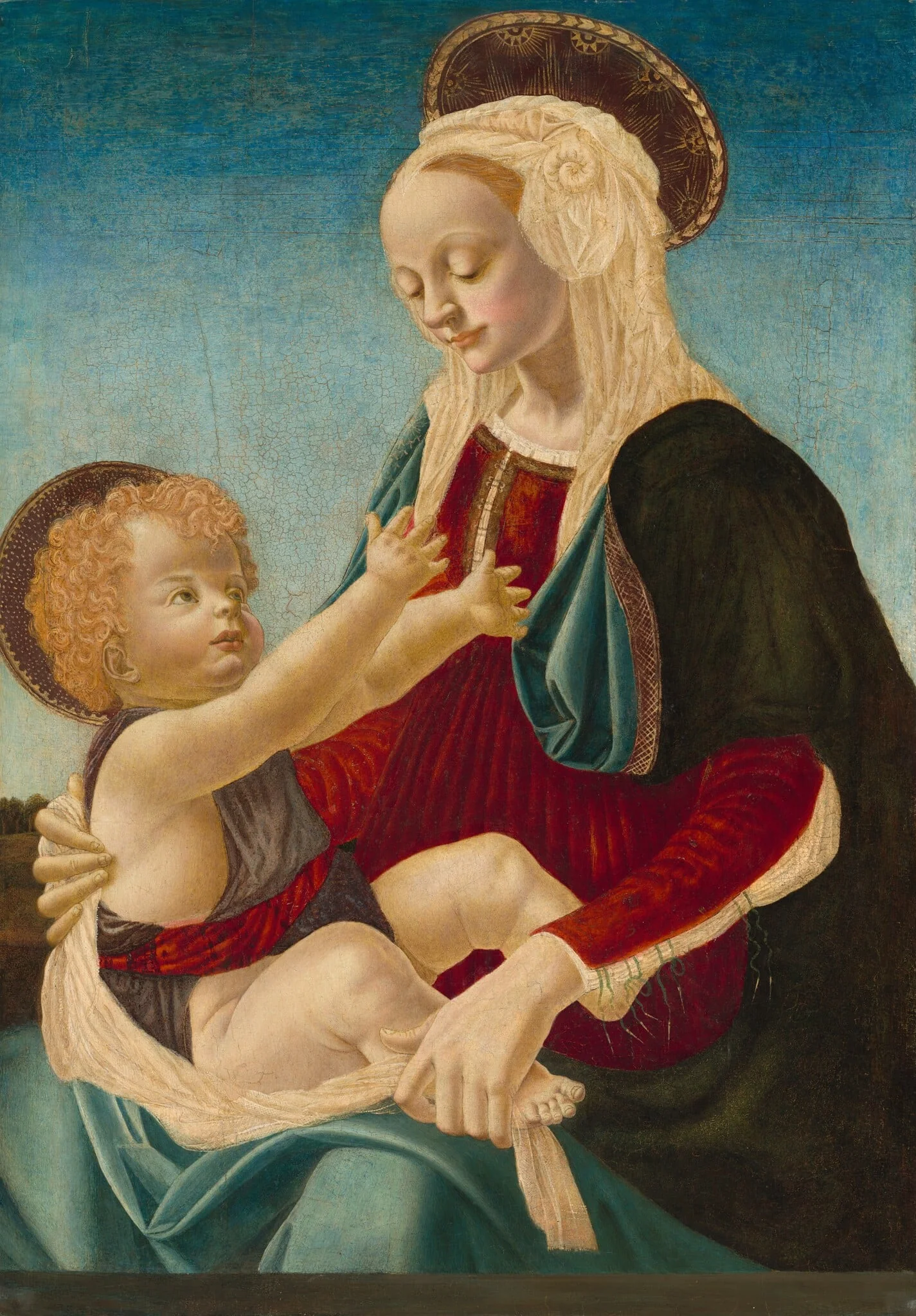 Madonna and Child, detail