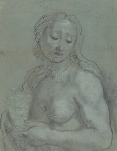 Half-Length of Mary Magdalene [verso], by Federico Barocci