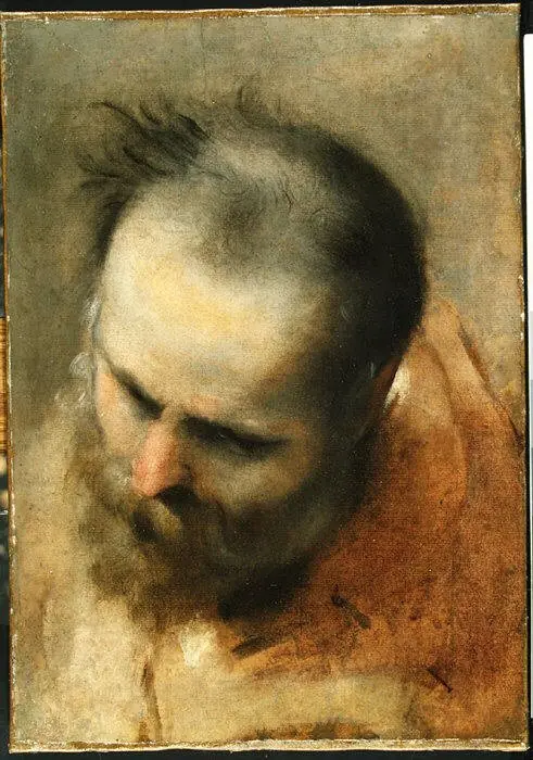 Head of a Bearded Man Looking to Lower Left (Nicodemus), by Federico Barocci