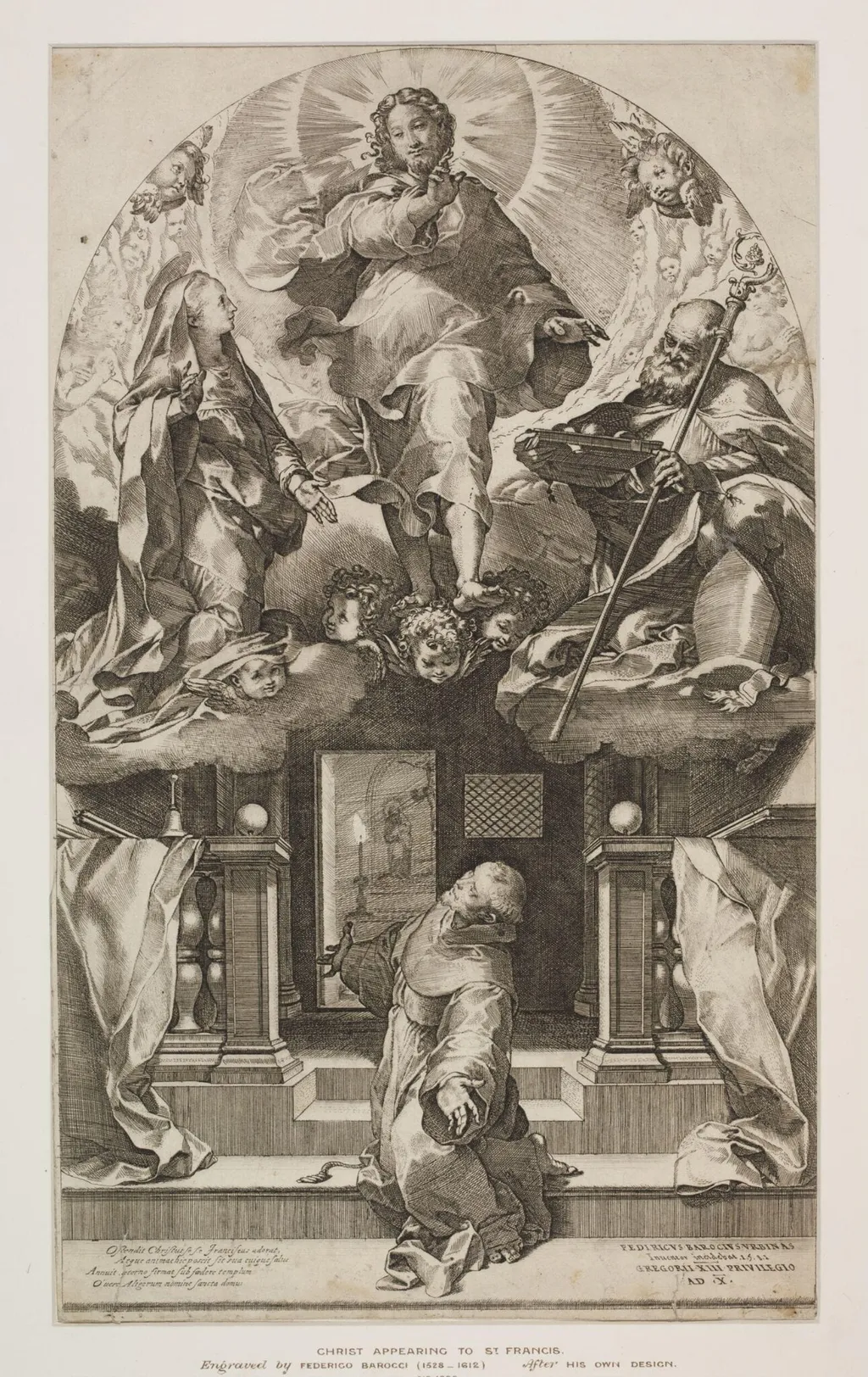 Jesus Christ appearing to St. Francis, by Federico Barocci