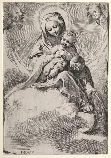 Madonna in the Clouds, by Federico Barocci