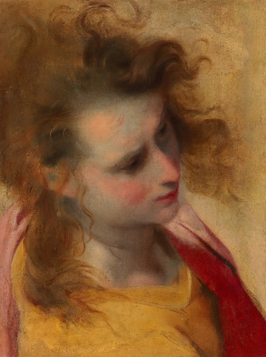 The Head of Saint John the Evangelist, by Federico Barocci, oil, 1580