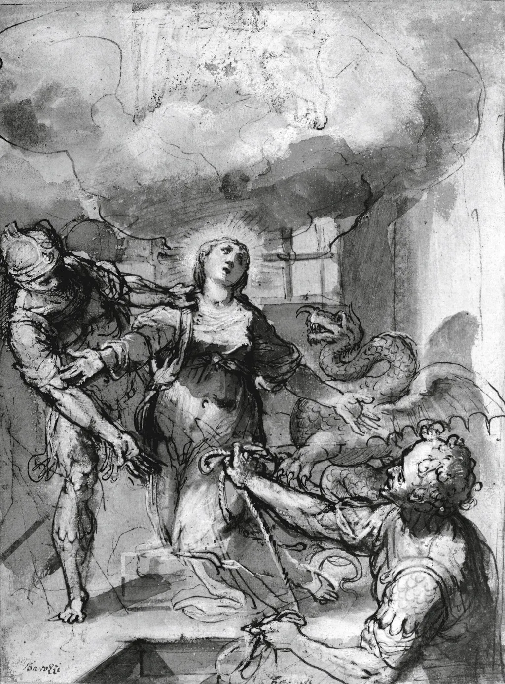 The Martyrdom of Saint Margaret of Antioch, by Federico Barocci, 1556
