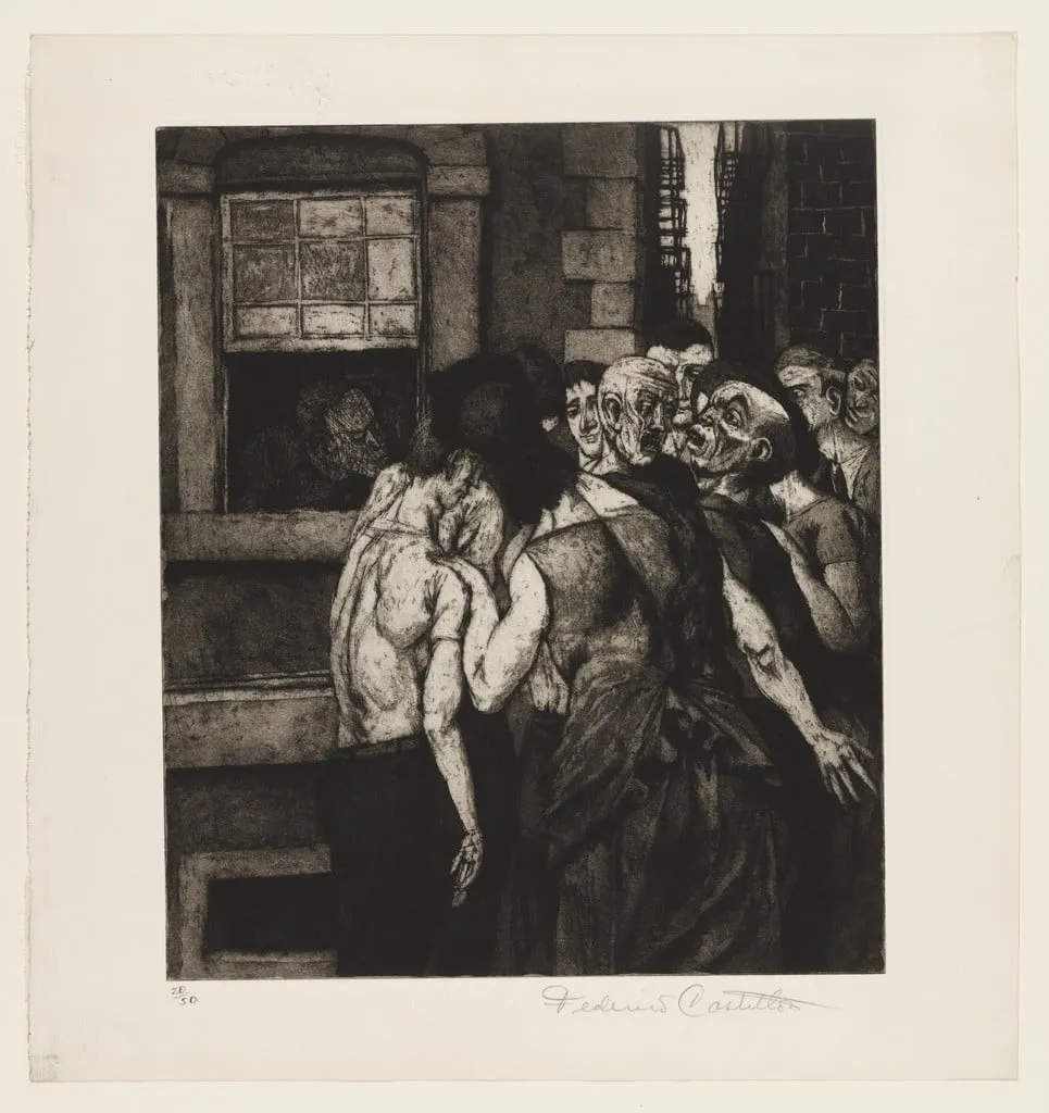 Untitled, by Federico Castellon, ink, 1951