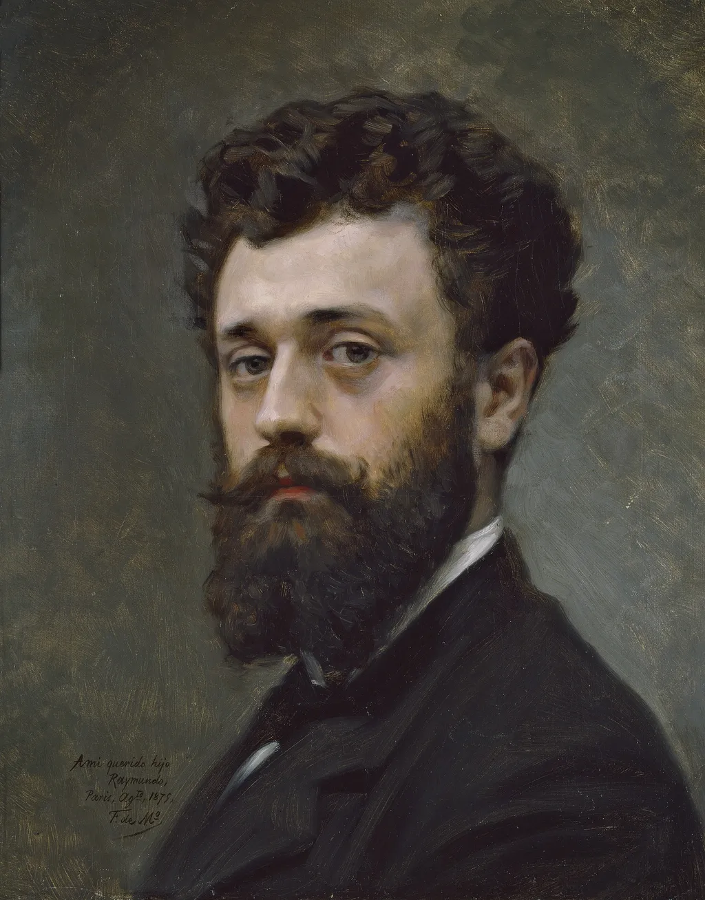 El pintor Raimundo de Madrazo y Garreta, hijo del artista, by Federico de Madrazo y Kuntz, oil, 1875