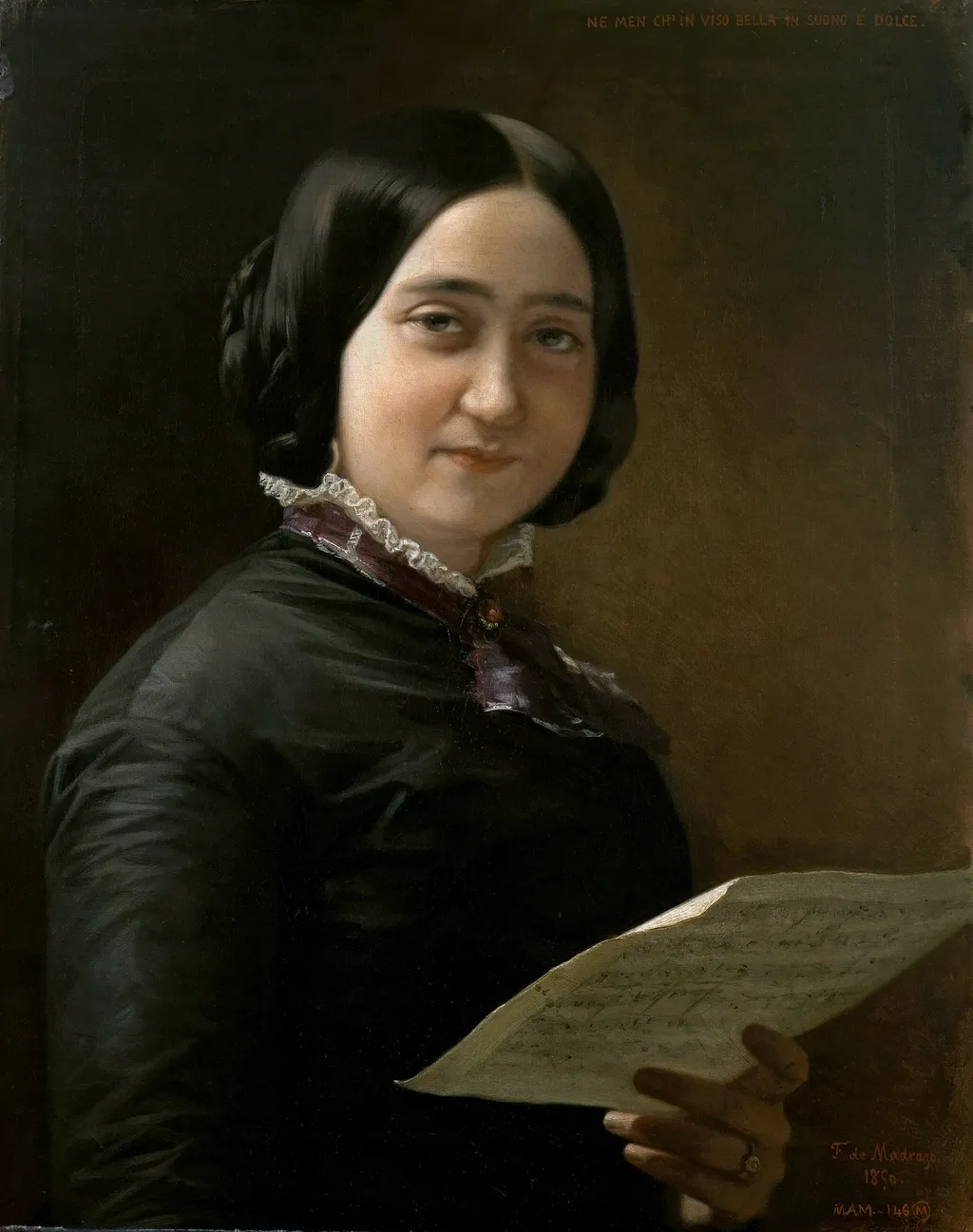 Sofía Vela y Querol, by Federico de Madrazo y Kuntz, oil, 1850