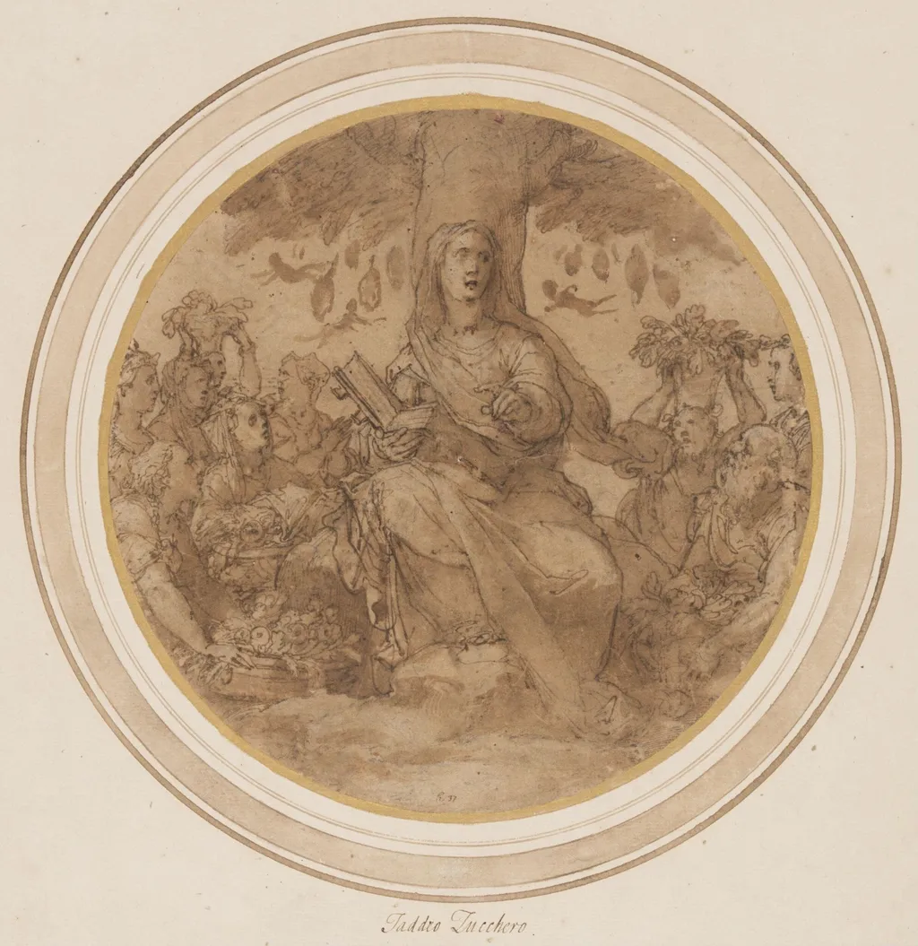 The Goddess Brizo, by Federico Zuccaro, 1540