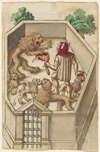 "Feed Not Things That Have Sharp Claws" [fol. 38 recto]