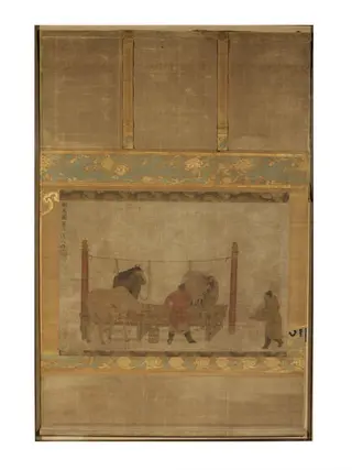 Feeding horses