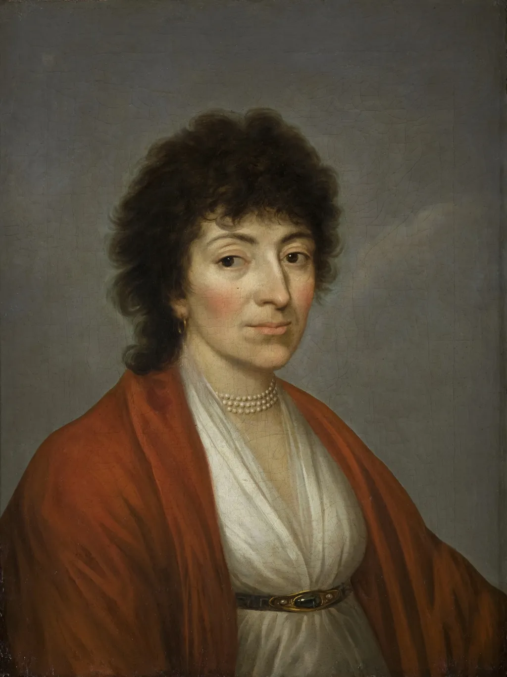 Portrait of Justyna Lanckorońska, by Kazimierz Wojniakowski, oil, 1801