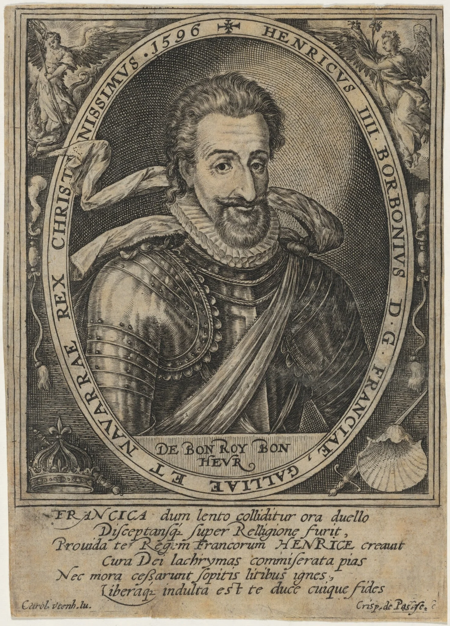 Henry IV, King of France, detail
