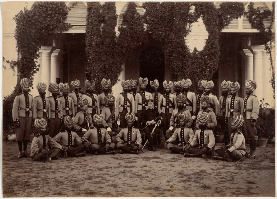 Detachment of Bhopal Battalion at Indore, detail