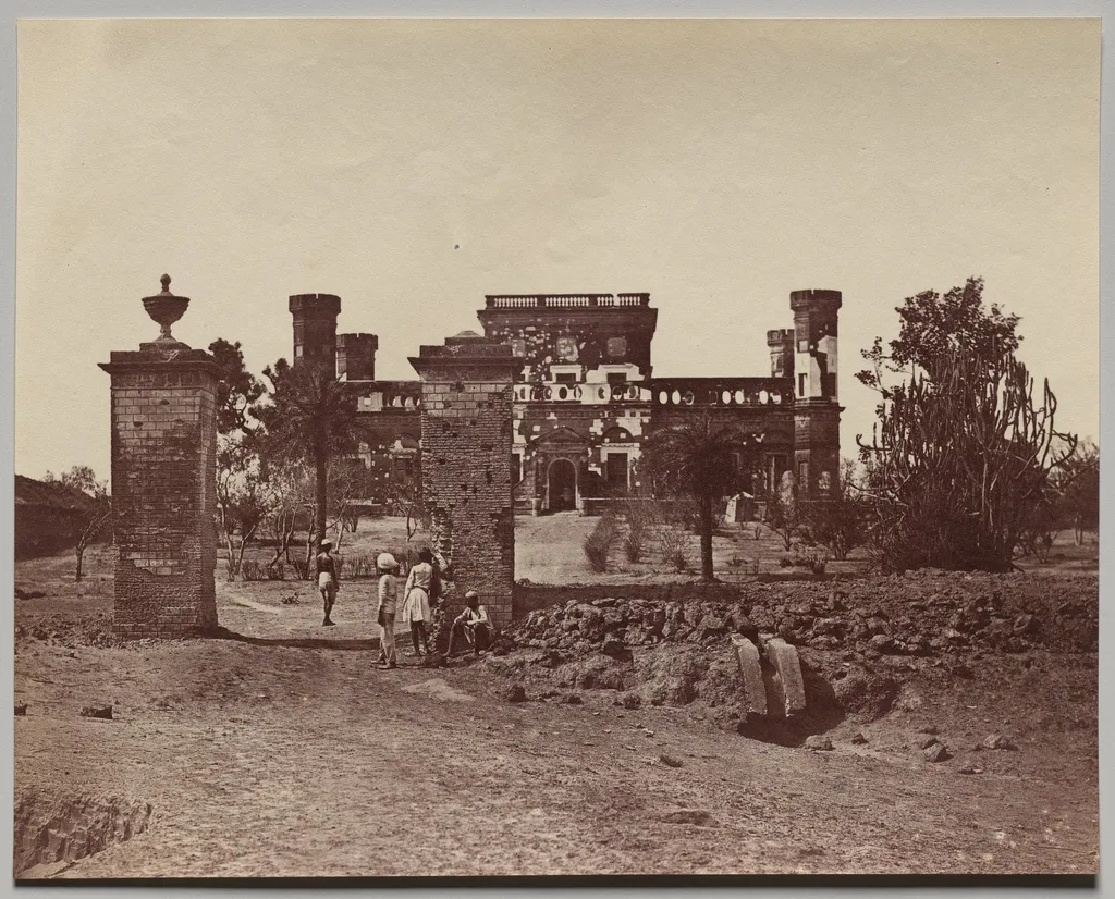 Mess House of the 32nd Regiment, by Felice A. Beato, 1858