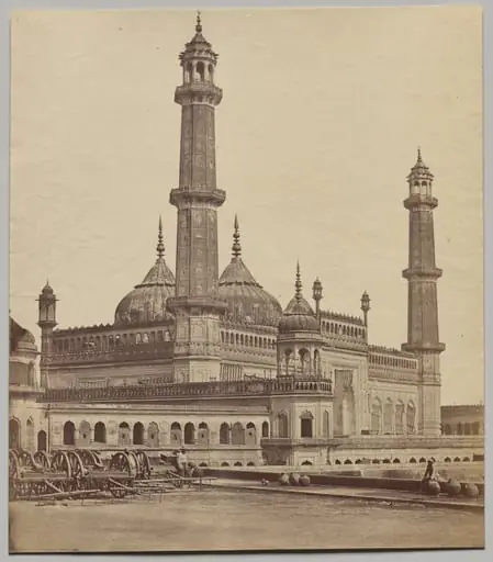 Mosque, Inside Asaf-ud-Daula's Imambara, by Felice A. Beato