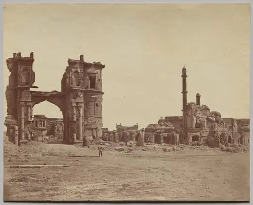The Clock Tower in Front of the Bailee Guard Gate, by Felice A. Beato