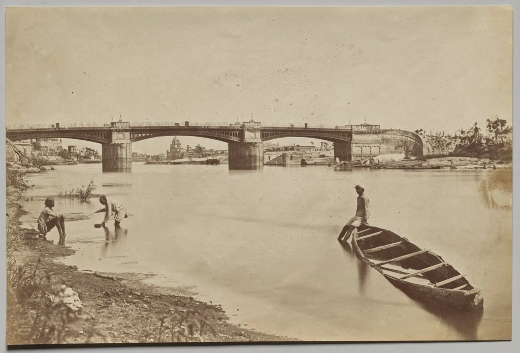 The Iron Bridge, by Felice A. Beato, 1858