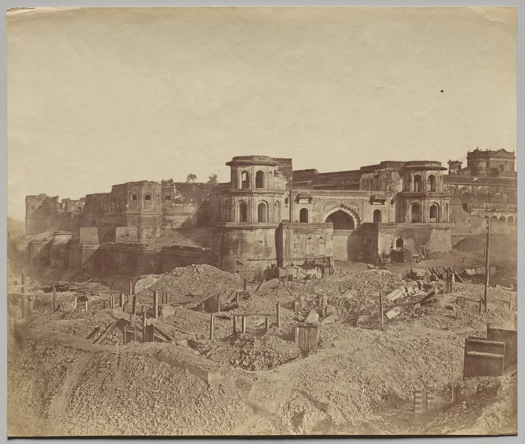 The Mucha Bawn, or the Old Citadel of Lucknow, by Felice A. Beato, 1858