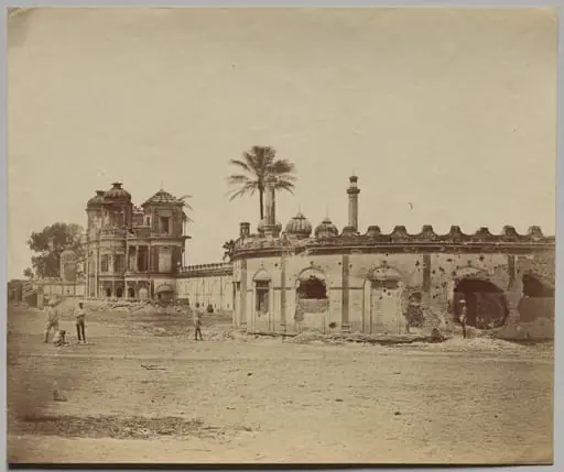 The Secundra Bagh, Showing the Breach and Gateway, by Felice A. Beato