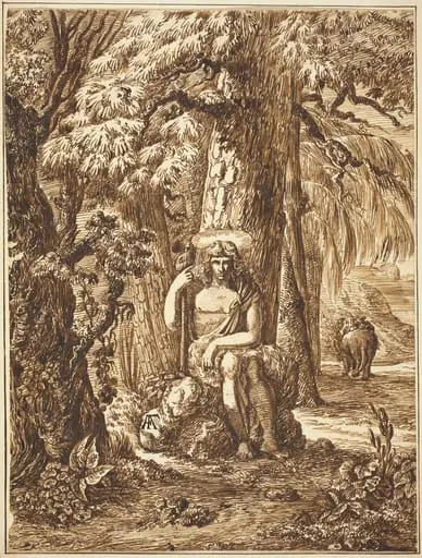 Saint John the Baptist in the Wilderness, by Felice Albites