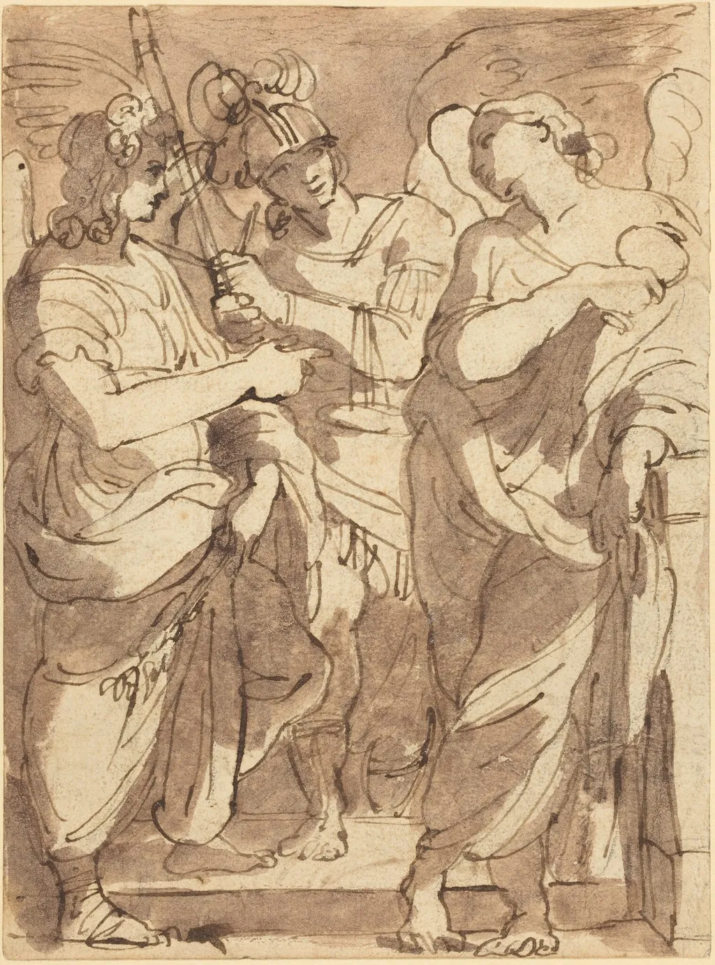 Allegory of Justice, by Felice Giani, chalk, 1790